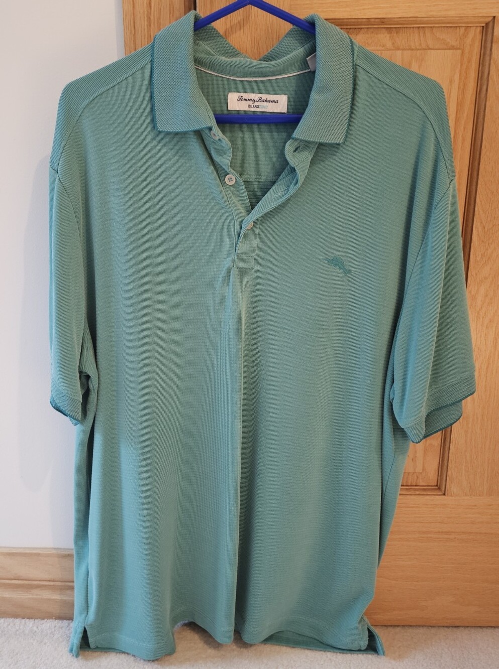 Tommy Bahama Teal Green Short Sleeve Polo